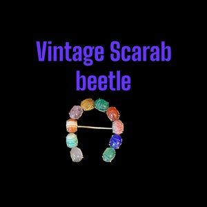 Vintage scarab brooch